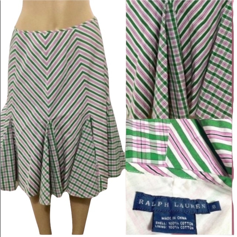 Ralph Lauren cotton print skirt